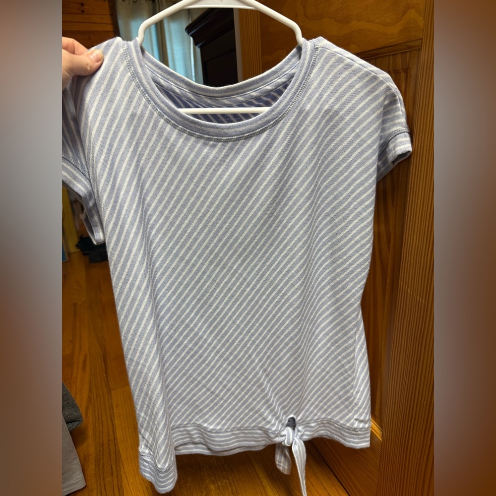Women’s Talbots blue/white striped shirt